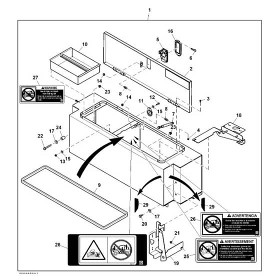John Deere XUV865R - PC13099 - Top Opening ( - 060000) - ST927024