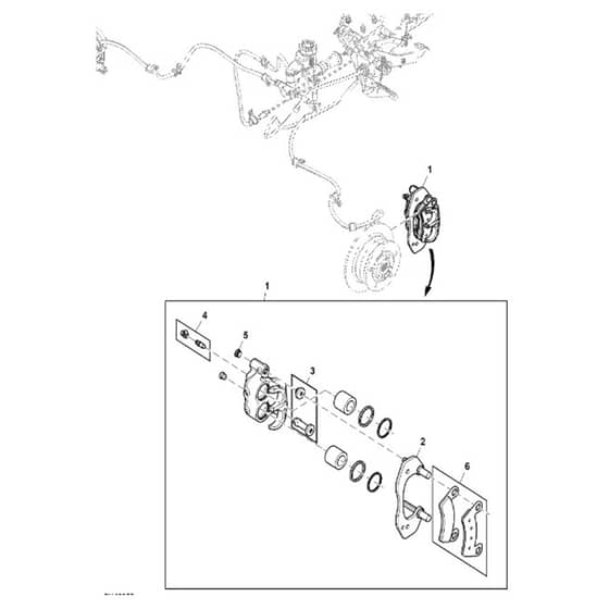 John Deere XUV865R - PC16097 - Disk Brake - ST1004396