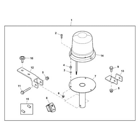John Deere XUV865R - PC16097 - Beacon Light - ST1035341
