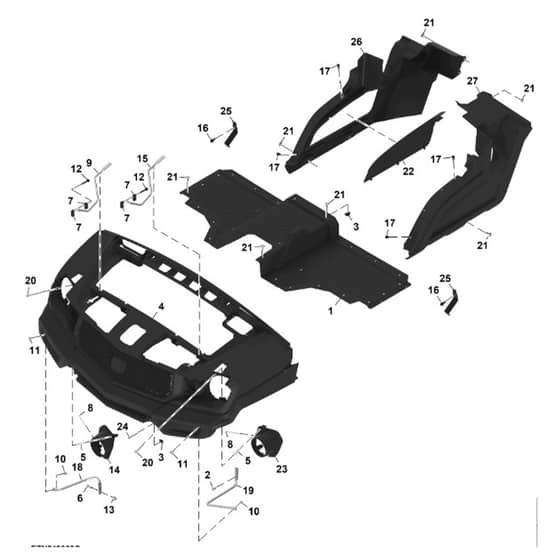 John Deere XUV875R - PC16760 - Dashboard Panels - ST1827448