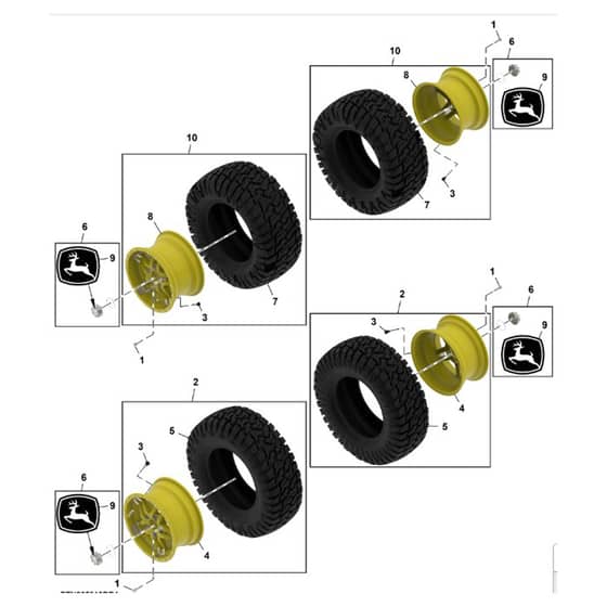 John Deere XUV875R - PC16760 - Wheels - ST1827728