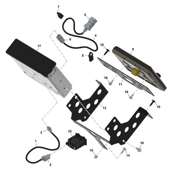 John Deere XUV875R - PC16760 - Radio - ST1840608