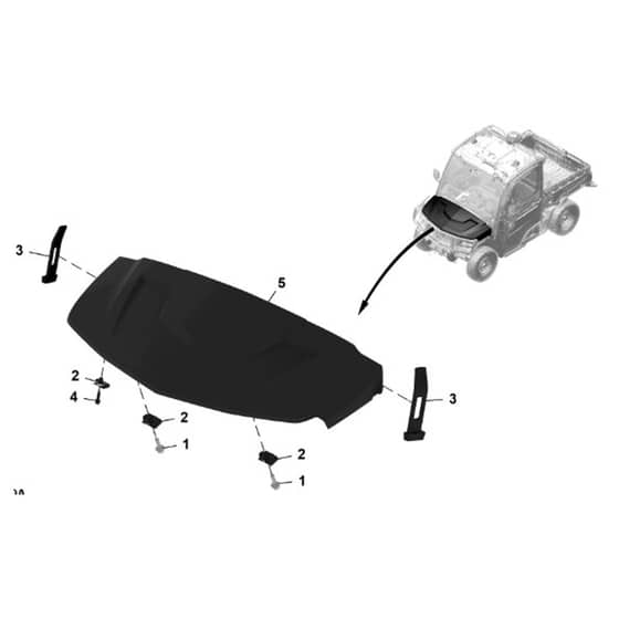 John Deere XUV875R - PC16760 - Hood - ST1962188