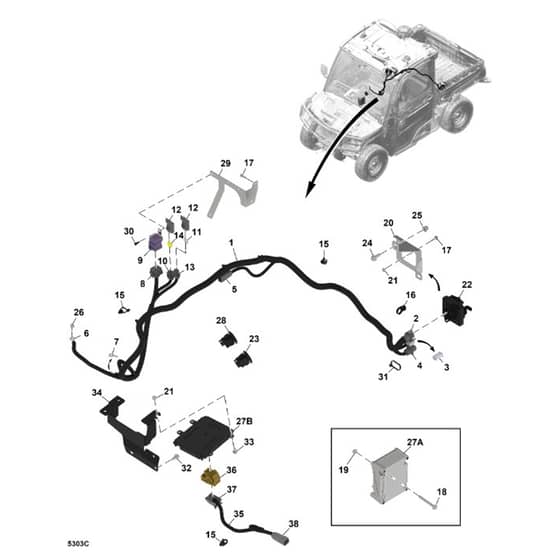 John Deere XUV875R - PC16760 - Autotrac™ Controller - ST2001128