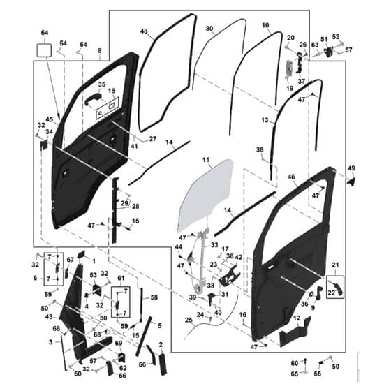 John Deere XUV875R - PC16760 - Door - ST2021928