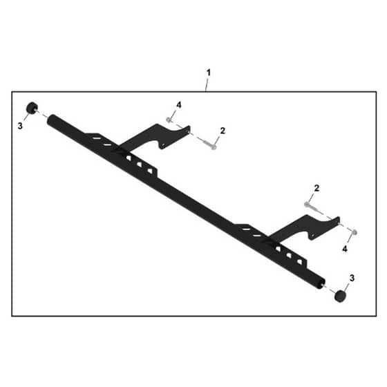 John Deere XUV875R - PC16760 - Rear Bumper - ST2154788
