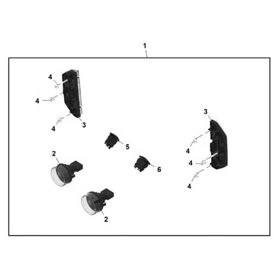 John Deere XUV875R - PC16760 - Light Kit - ST2230528