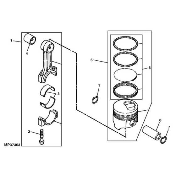 John Deere XUV - PC11574 - Connecting Rod - ST562911