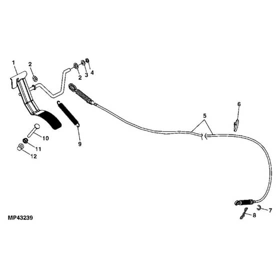 John Deere XUV - PC11574 - Gas Pedal - ST728627