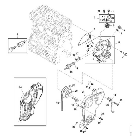 John Deere XUV - PC11574 - Water Pump - ST729824