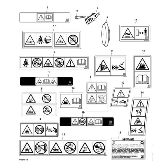 John Deere XUV - PC11574 - Labels - ST737411