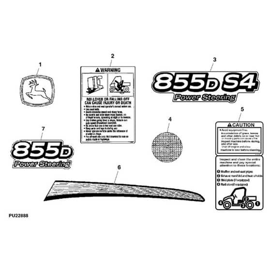John Deere XUV - PC11574 - Labels - ST737546