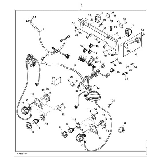 John Deere XUV - PC11574 - Light Kit (080001 - ) - ST861303