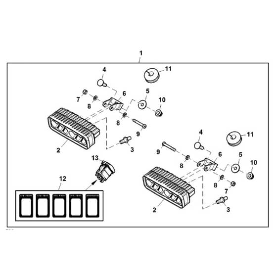 John Deere XUV - PC16756 - Led Driving - ST2194328