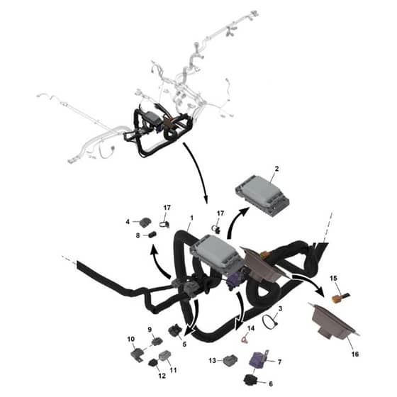 John Deere XUV - PC16757 - Chassis Wiring (2/4) - ST1771108