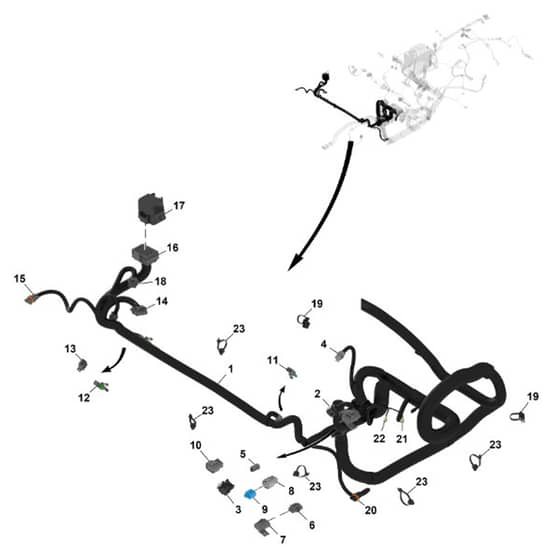 John Deere XUV - PC16757 - Chassis Wiring (2 / 5) - ST1788828