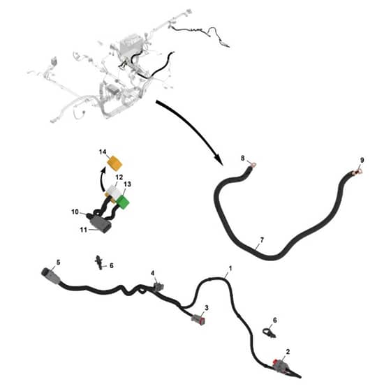 John Deere XUV - PC16757 - Chassis Wiring (5 / 5) - ST1789488