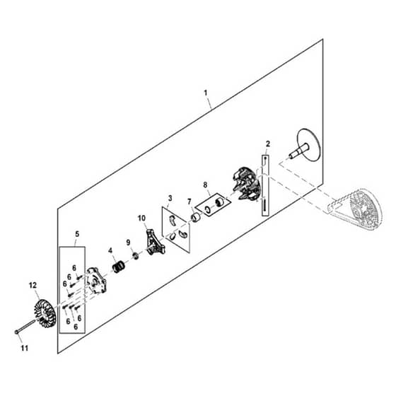 John Deere XUV - PC16757 - Primary Clutch - ST1853028