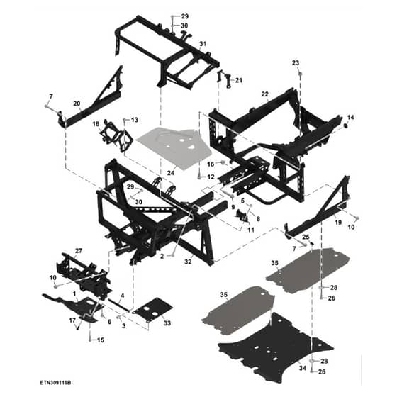 John Deere XUV - PC16757 - Main Frame - ST1953468