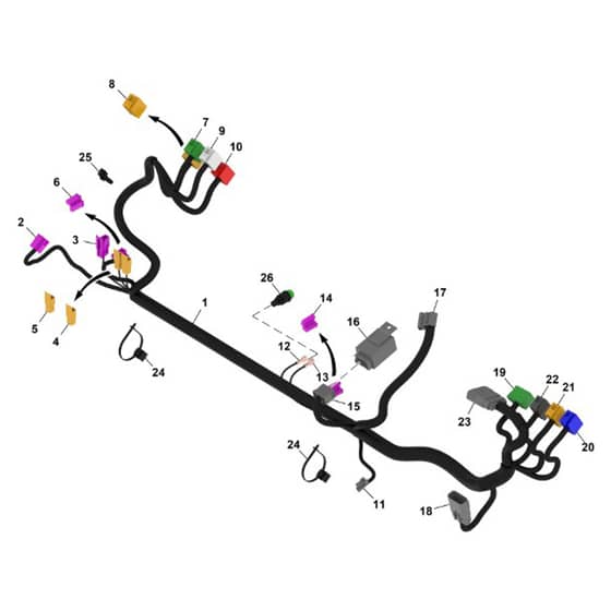 John Deere XUV - PC16757 - Wiring Harness - ST1962488