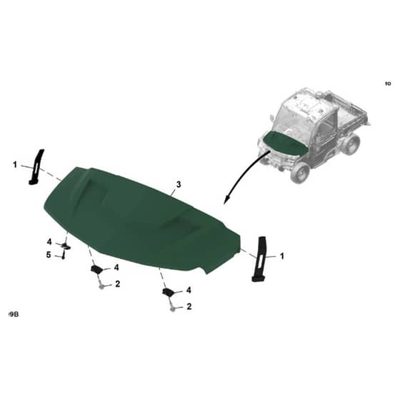 John Deere XUV - PC16757 - Hood - ST1963168