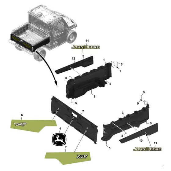 John Deere XUV - PC16757 - Panel - ST1967188