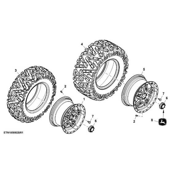 John Deere XUV - PC16757 - Alloy Wheels - ST1967208