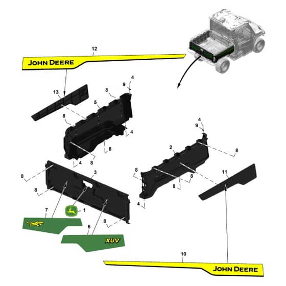 John Deere XUV - PC16757 - Panel - ST1969788
