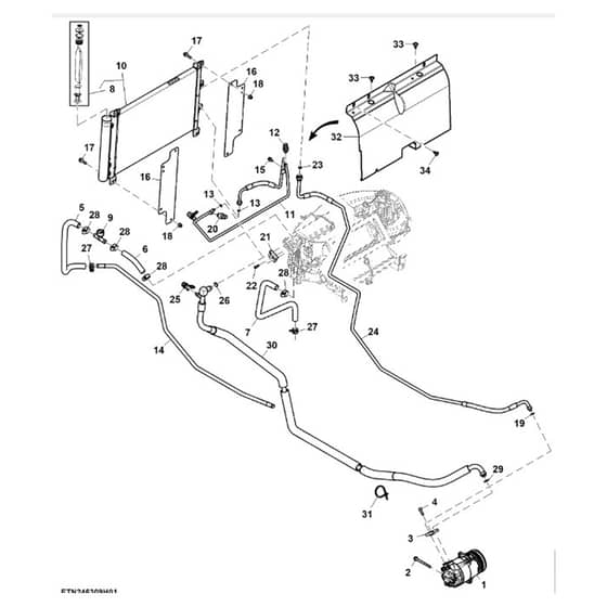 John Deere XUV - PC16757 - Compressor - ST1998508