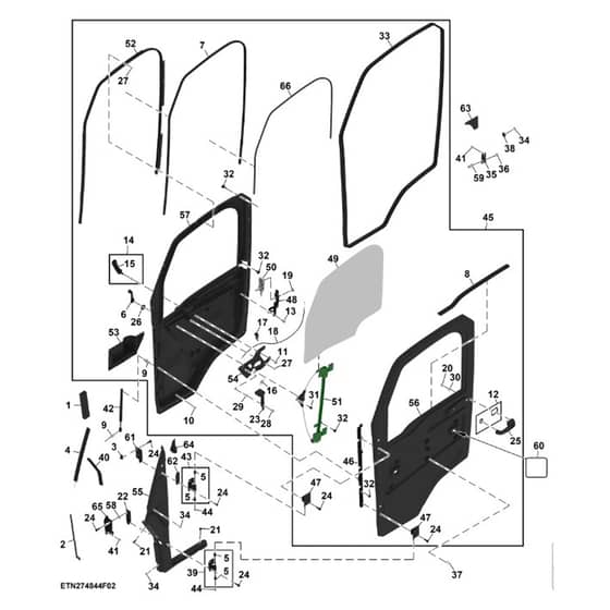John Deere XUV - PC16757 - Door - ST2022428