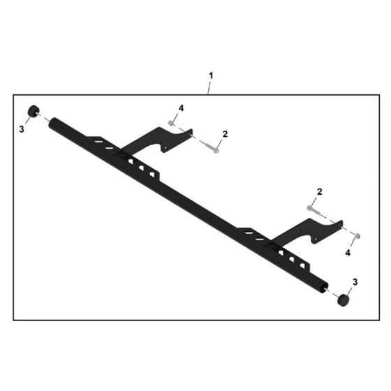 John Deere XUV - PC16757 - Rear Bumper - ST2154788