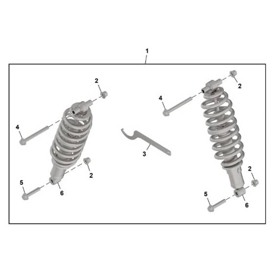 John Deere XUV - PC16757 - Shock Absorber - ST2154848