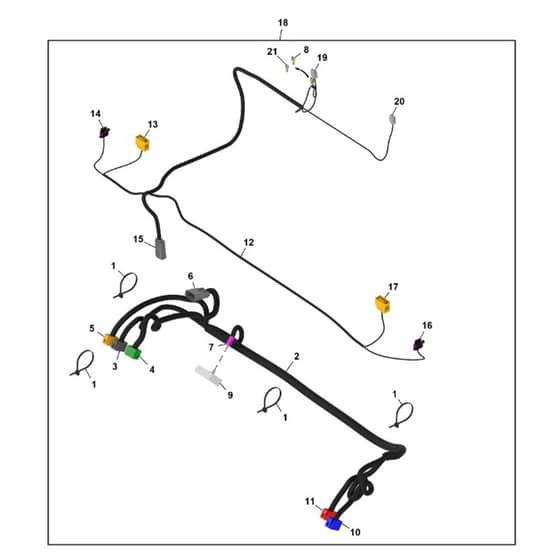 John Deere XUV - PC16757 - Harness Kit - ST2176508