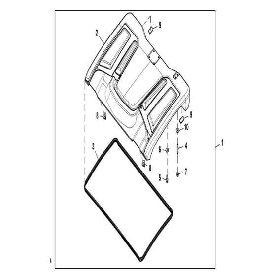 John Deere XUV - PC16757 - Poly Roof - ST2230948