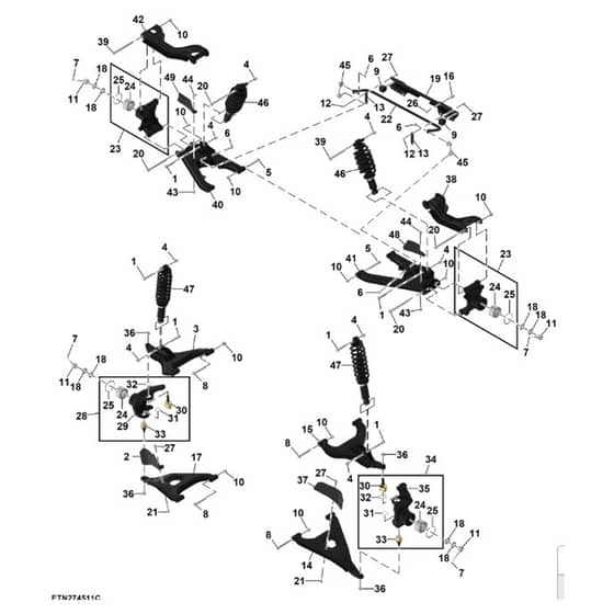 John Deere XUV - PC16758 - Suspension - ST1784628