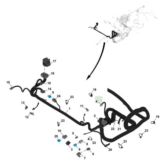 John Deere XUV - PC16758 - Chassis Wiring (2 / 5) - ST1788828