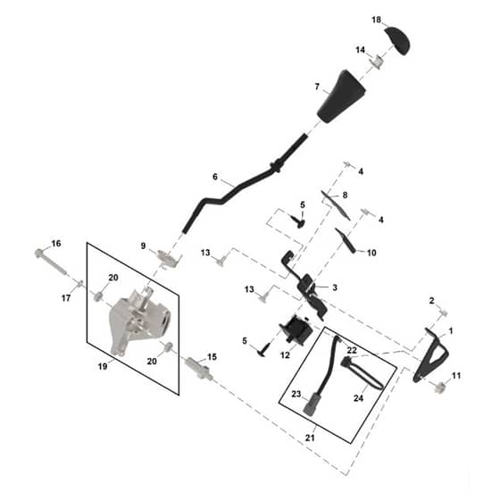 John Deere XUV - PC16758 - Gear Shift - ST1827408