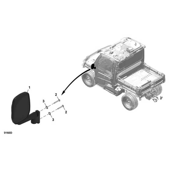 John Deere XUV - PC16758 - Side Mirrors - ST1964928