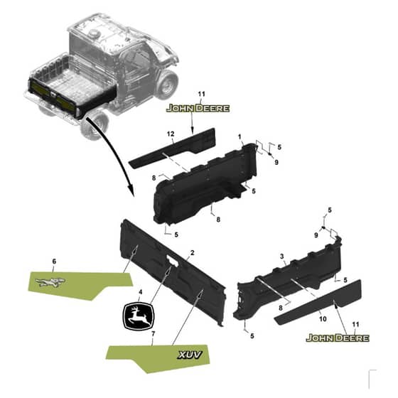 John Deere XUV - PC16758 - Panel - ST1967188