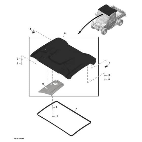 John Deere XUV - PC16758 - Roof - ST1983568
