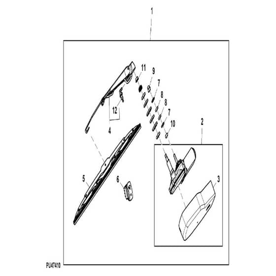 John Deere XUV - PC16758 - Windshield Wiper - ST868352