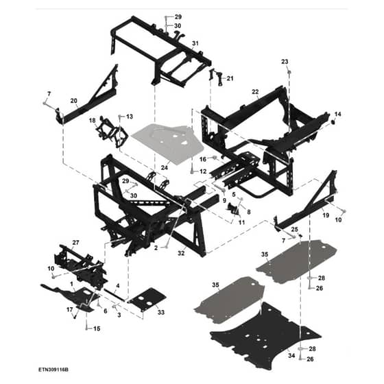 John Deere XUV - PC16759 - Main Frame - ST1953468