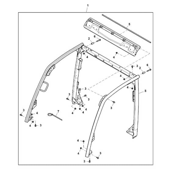 John Deere XUV - PC16759 - Rollover Protective - ST1957008