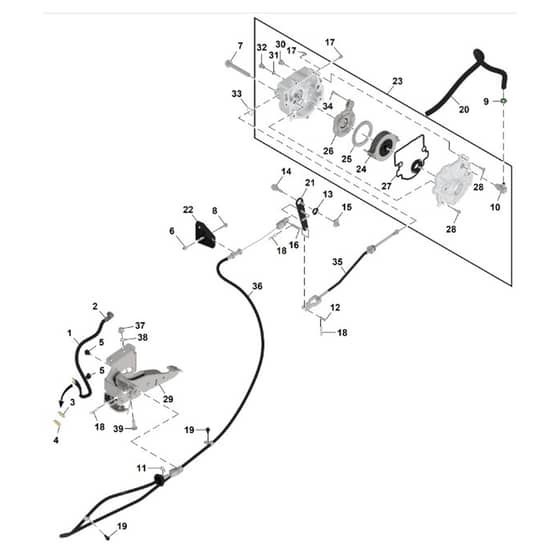 John Deere XUV - PC16759 - Parking Brake - ST1961928