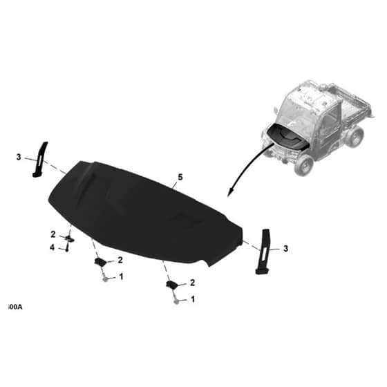 John Deere XUV - PC16759 - Hood - ST1962188