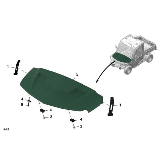 John Deere XUV - PC16759 - Hood - ST1963168