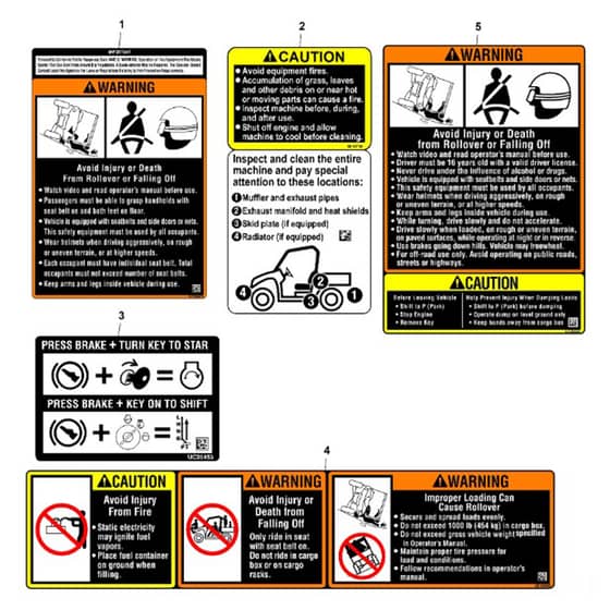 John Deere XUV - PC16759 - Labels - ST1967168