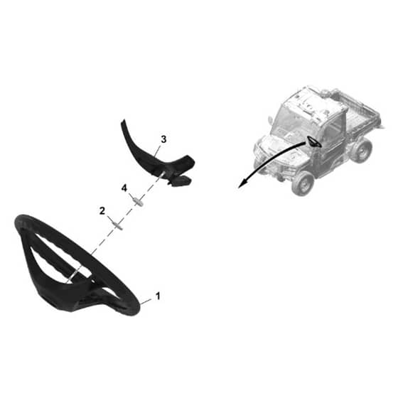John Deere XUV - PC16759 - Steering Wheel - ST1980508