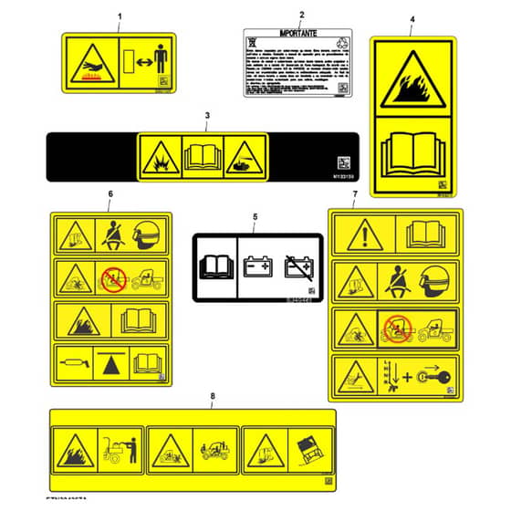 John Deere XUV - PC16759 - Labels - ST2018288