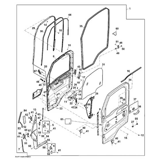 John Deere XUV - PC16759 - Door Kit - ST2075928